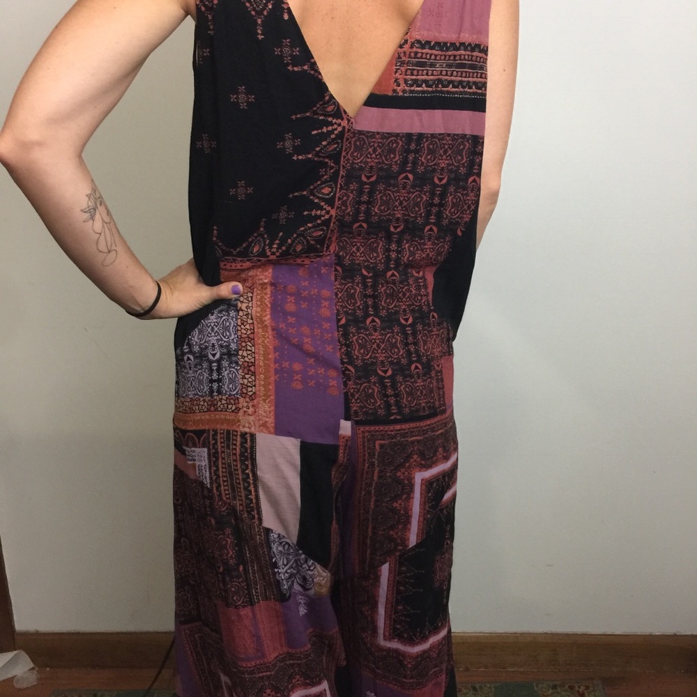 SOLD FREE PEOPLE Wide Leg Boho Jumpsuit - Picture 8 of 8